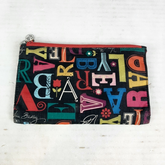 🛍Vera Bradley “From A to Vera” Magnetic Double Zip Envelope Wallet Clutch - Picture 3 of 6
